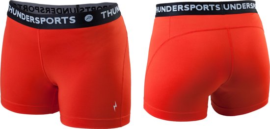Thundersports Short - Sportbroek Dames - Rood - XS