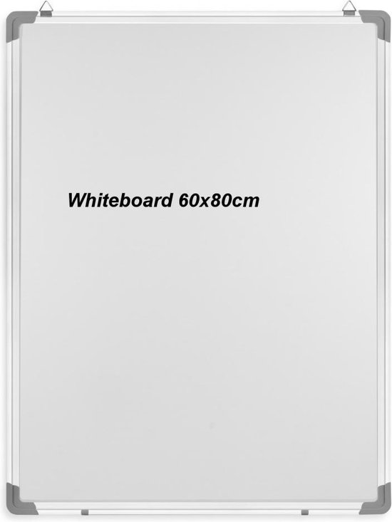 Whiteboard Set - MMet Magneten / Stiften & Toebehoren - 60x80 cm | bol.com