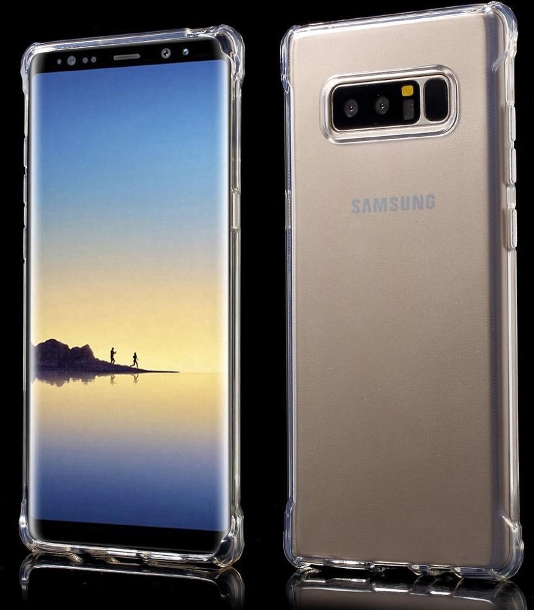 Shock Proof Crystal Doorzichtig TPU Telefoon geschikt voor Samsung Galaxy Note 8 Hoesje