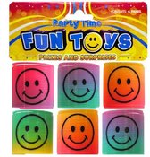 12 stuks mini spiralen Smiley - uitdeelcadeautjes