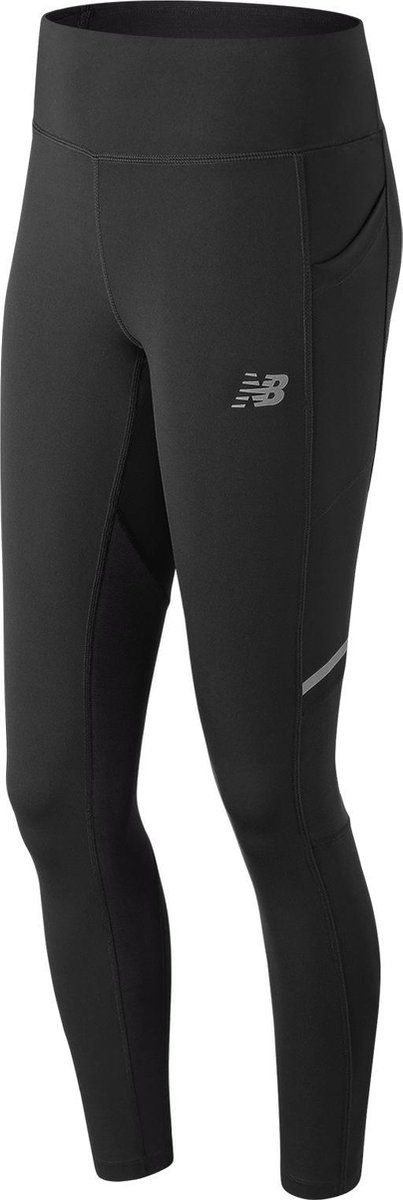 Nike Nk Fast Tight Runway Sportlegging Dames - Black/Silver - Maat