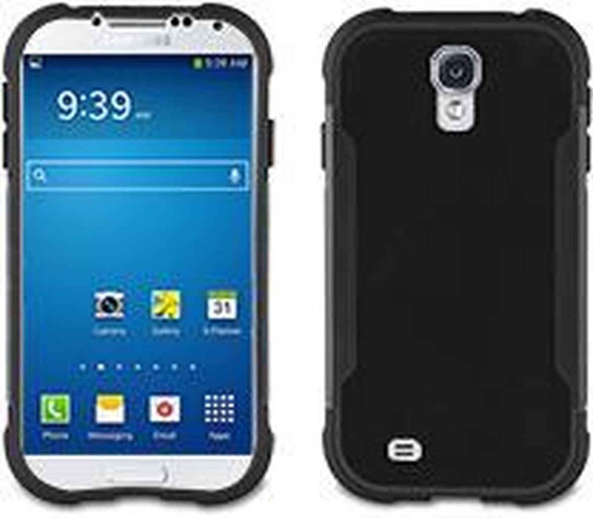 Samsung Galaxy S4 Anti-Shock - Zwart/Grijs