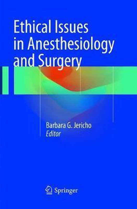Ethical Issues in Anesthesiology and Surgery - cover