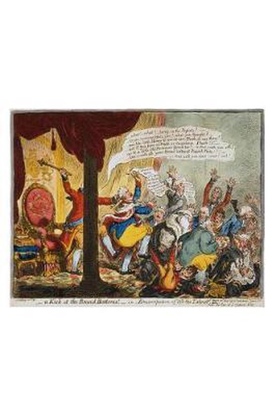 Political Cartoon 1805 King George III Broad Bottoms by Gillray Journal