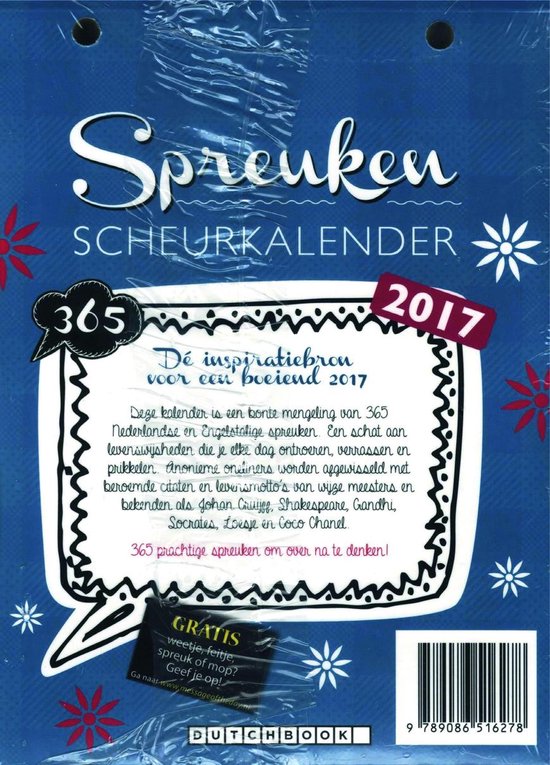 Een zekere Sporten Onnauwkeurig Spreuken Scheurkalender 2017 | bol.com
