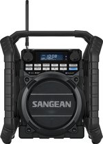Sangean U-4 DBT+ - Bouwradio met Bluetooth - Werfradio met DAB+ en FM - Zwart