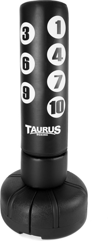 Taurus Staande Bokszak Punch Trainer - Zwart – 195cm hoog – – -... | bol.com