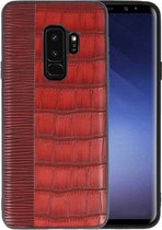 Croco Rood hard case hoesje voor Samsung Galaxy S9 Plus