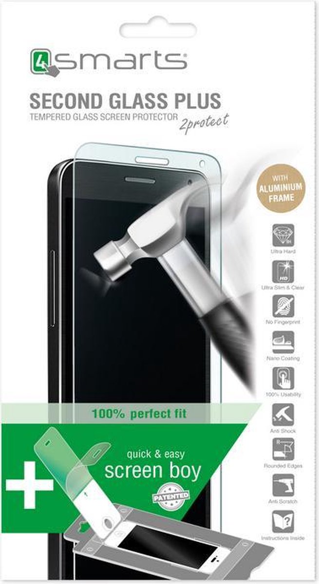 4Smarts Limited Tempered Glass Plus 9H - Rosé voor: Apple iPhone 6/6s PLUS (5,5'')