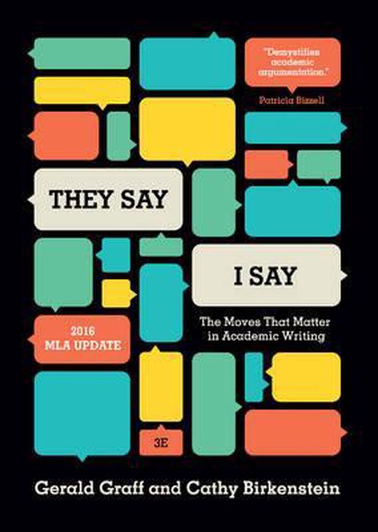 They Say / I Say 9780393617436 University Gerald Graff Boeken bol