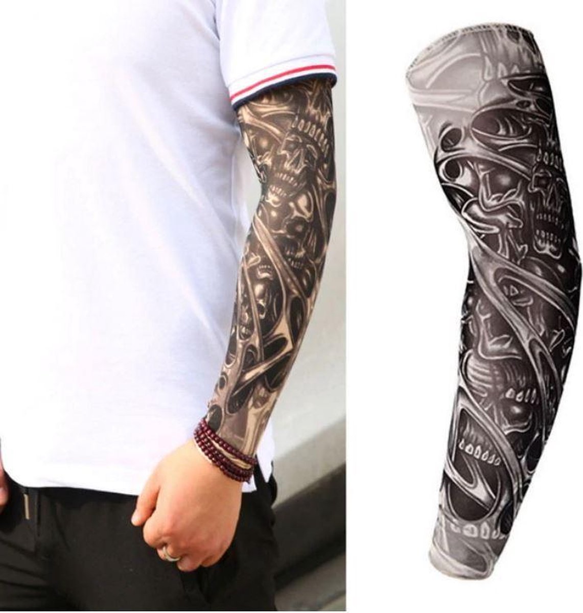 Tattoo Sleeve - Kleurrijke Mouw Tattoo - Kous Tatoeage - Tijdelijke Arm  Tatoeage -... | bol.com