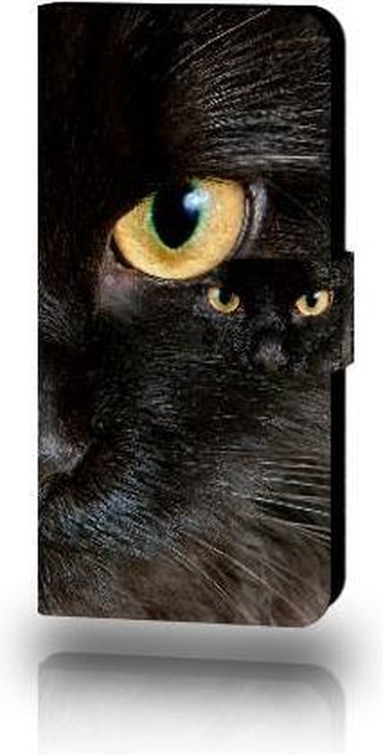 Custodia A Specchio Con Supporto Per Samsung Galaxy A50/A5 (2017/2018) - Pelle Sintetica Nero, Flip Cover Con Smart View - 5