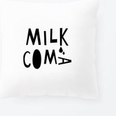 Kussen Kinderkamer Milk Coma | Grappige kussenhoes 45 x 45 cm wasbaar