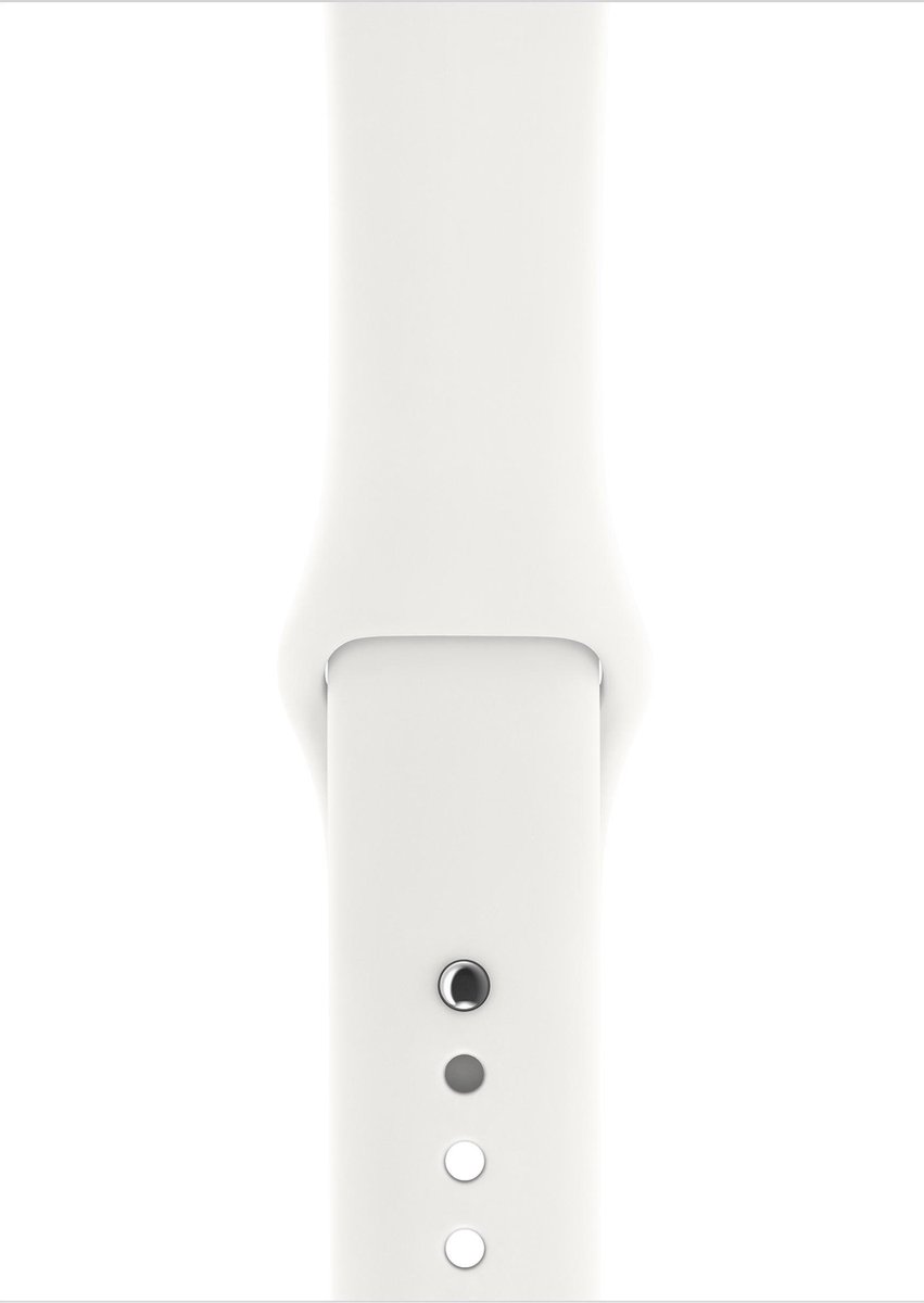 Apple-Watch-Series-3-GPS-Cell-42mm-zilver-alu-witte-band | bol.com