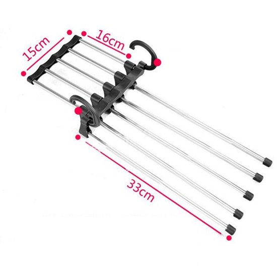 devesanter Broekhangers, 30 stuks, metaal, kleerhangers met open uiteinde en antislip coating, ruimtebesparend, multifunctionele kleerhangers voor broeken voor broeken, jeans, handdoeken, sjaals