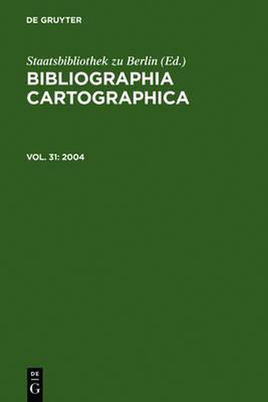 Bibliographia Cartographica - cover