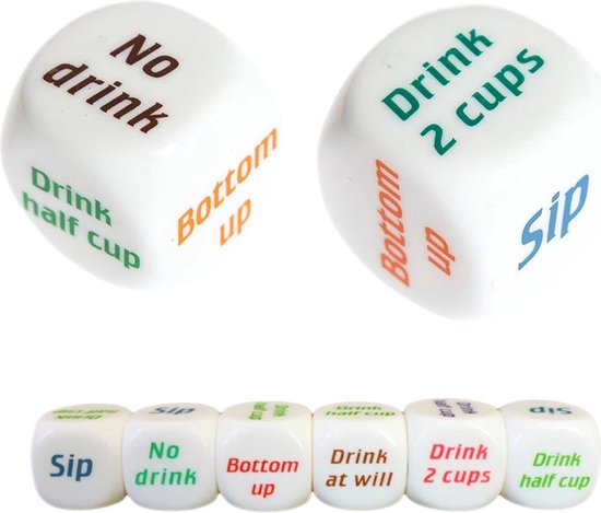 Afbeelding van het spel Drankspel Dobbelsteen - 25mm - Gooi en drink