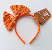 Diadeem koningsdag - oranje haarband - diadeem met schattig strikje