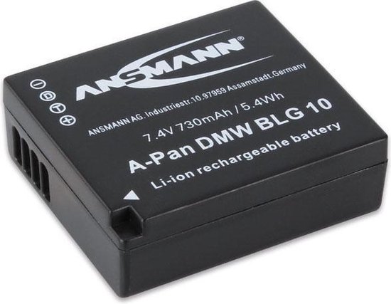 Ansmann oplaadbare batterijen/accu's 7.4V, 730mAh, black