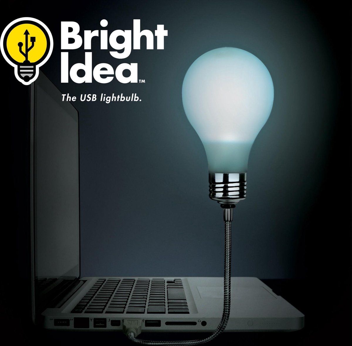 Mustard Desktop Laptop USB-Lamp - Bright Idea - Grijs