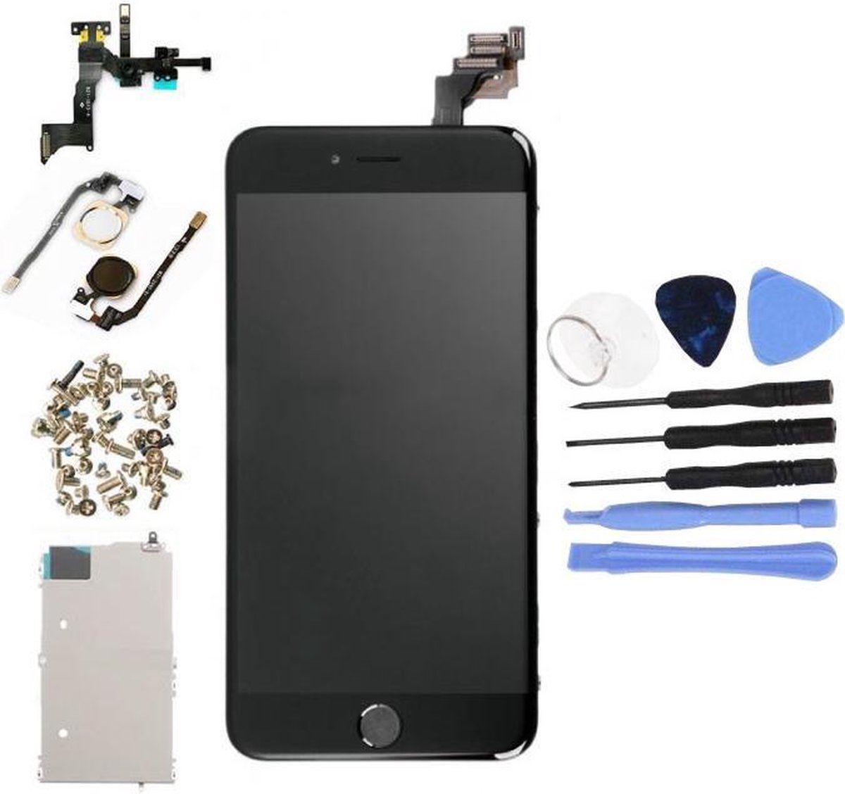 Voor Apple iPhone 6 Plus - A+ Voorgemonteerd LCD scherm Zwart & Tools