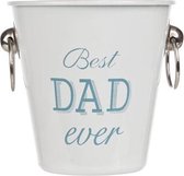 Champagne emmer 'Best Dad Ever' - Ø 14 cm
