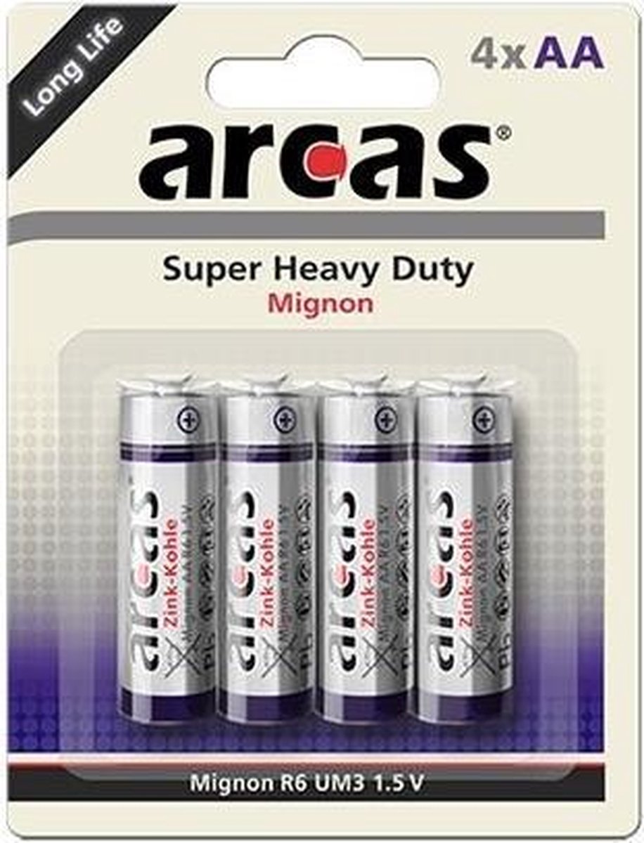 Batterij Arcas R06 Mignon AA (4 st.)
