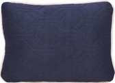 Kussen Quilt grijs blauw 30x40 cm