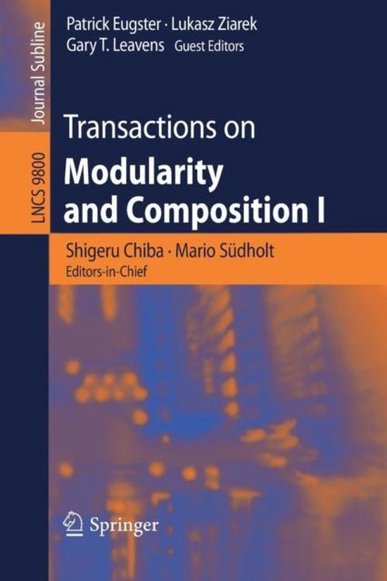 Transactions on Modularity and Composition I - cover