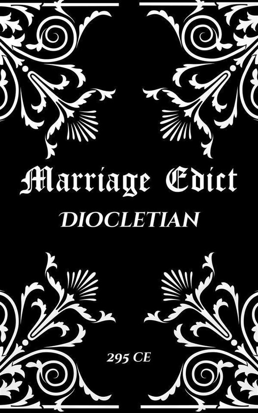 Diocletian's Marriage Edict - cover