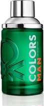 MULTI BUNDEL 2 stuks Benetton Colors Man Green Eau De Toilette Spray 100ml