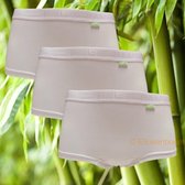 Boru Bamboo | MAAT XL | 3-pack dames short | wit