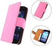 TCC Luxe Hoesje Samsung Galaxy S Advance Book Case Flip Cover I9070 - Roze