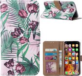Hoesje voor Apple iPhone X/XS - Book Case - Tulpen
