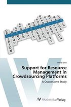 Support for Resource Management in Crowdsourcing Platforms