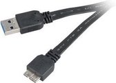 Akasa 1.5m USB 3.0 A/Micro-B USB-kabel 1,5 m USB 3.2 Gen 1 (3.1 Gen 1) USB A Micro-USB B Zwart