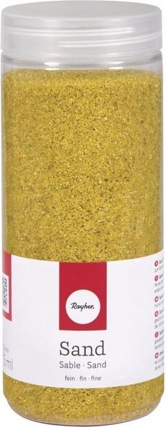 Fijn decoratie zand geel 475 ml - decoratie - zandkorrels /  knutselbenodigheden | bol.com