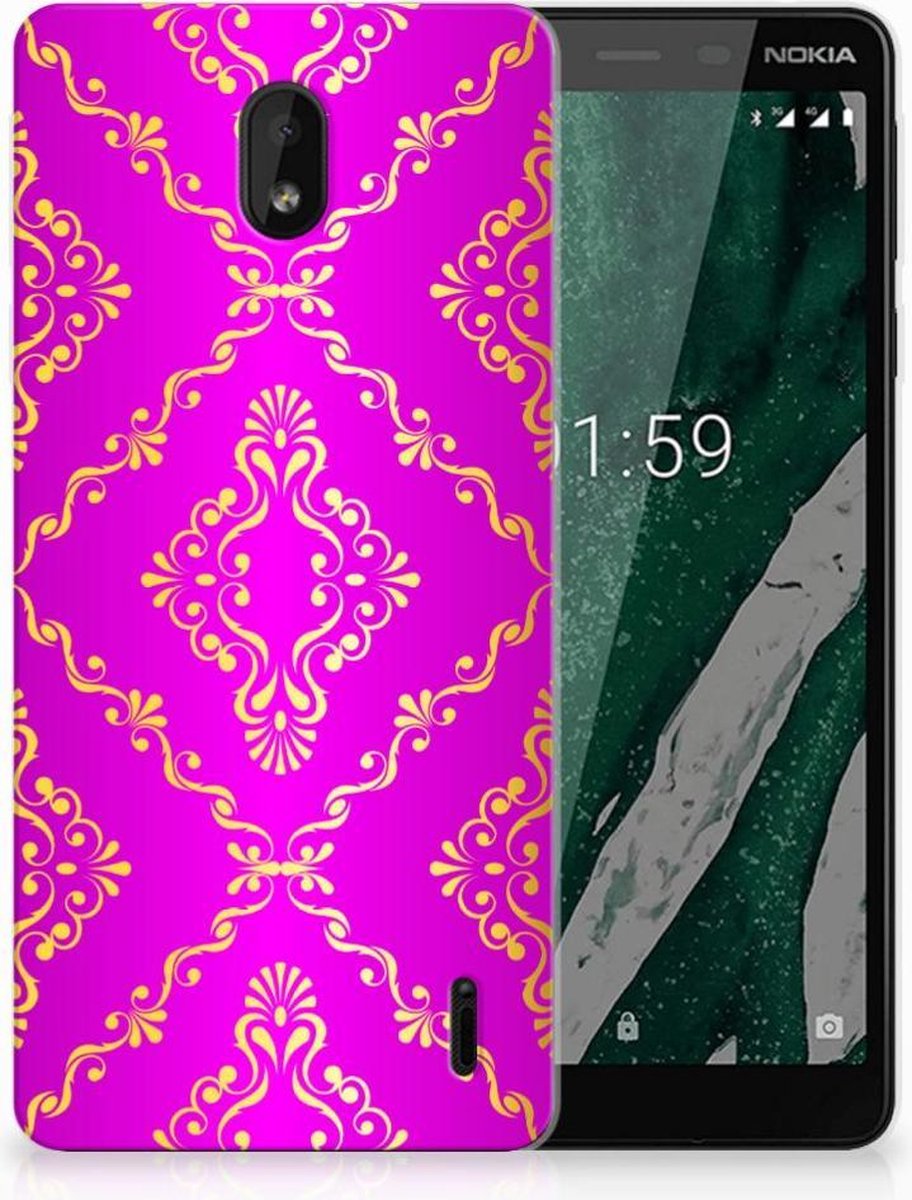 Back Cover voor Siliconen Hoesje Nokia 1 Plus Barok Roze