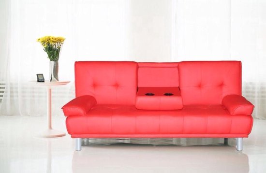 Design slaapbank sofa Cinema rood