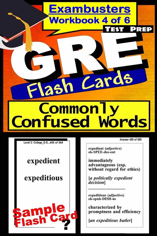 Exambusters GRE 4 - GRE Test Prep Commonly Confused Words Re ... - cover