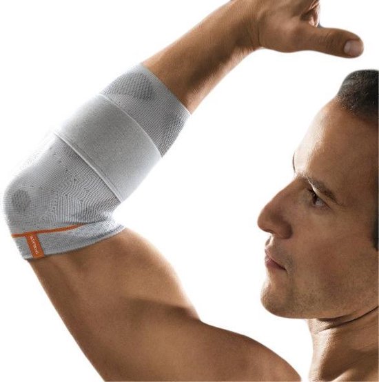 Foto: Sporlastic epidyn aktiv elleboogbandage kleur platinum maat l 28 30cm 