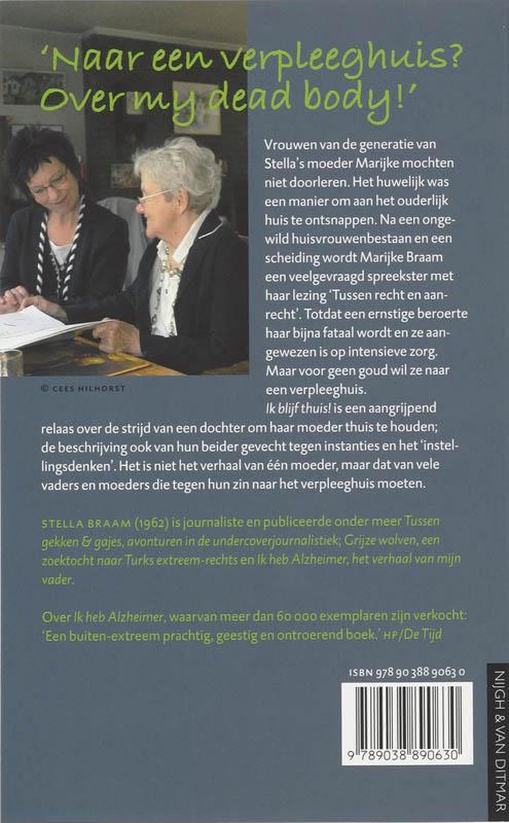 Ik Blijf Thuis - back cover