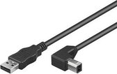 Techly 0.5m USB 2.0 A/B M USB-kabel 0,5 m USB A USB B Zwart