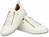 Cash Money Chaussures Homme - Sneaker Homme Bee Or Blanc - CMS97 - Blanc - Tailles: 41