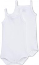 Petit Bateau Unisexrompertje duo singlet- Wit - Maat 3m / 60
