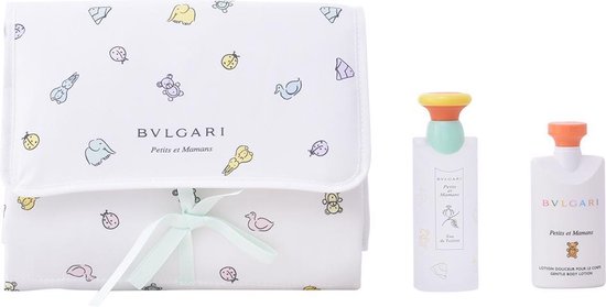 Bvlgari Petits et Mamans Gift Set 100ml EDT 75ml Body Lotion Makeup Bag Rare bol