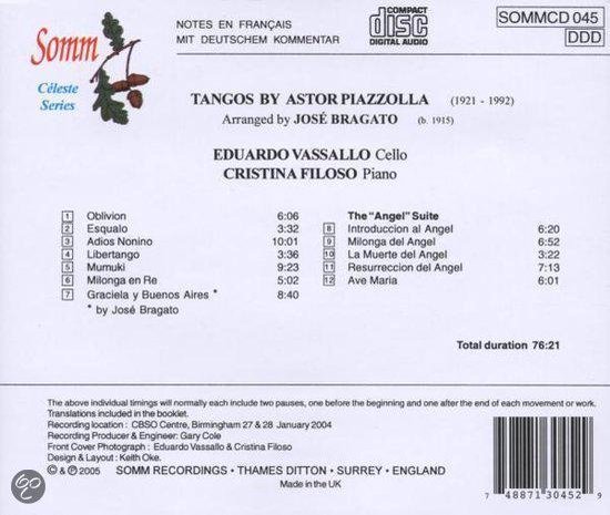 Tangos By Piazzolla Arranged For Cello & Piano, Astor Piazzolla ...