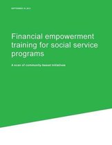 Financial Empowerment Training for Social Service Programs
