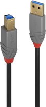 LINDY USB-kabel USB 3.2 Gen1 (USB 3.0 / USB 3.1 Gen1) USB-A stekker, USB-B stekker 1.00 m Zwart