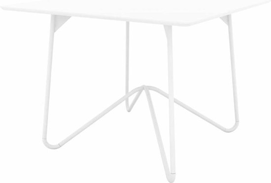 Star vierkante tafel 100x100 cm wit | bol.com